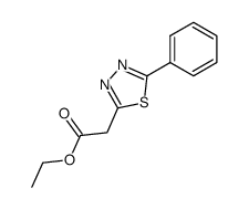 2-ethoxycarbonylmethyl-5-phenyl-1,3,4-thiadiazole Structure