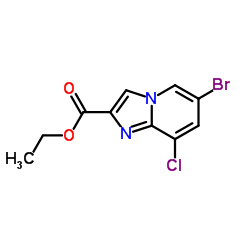 Ethyl 6-bromo-8-chloroimidazo[1,2-a]pyridine-2-carboxylate Structure