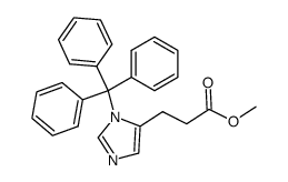 methyl 3-(1-tritylimidazol-4-yl)propionate Structure