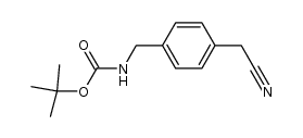 N-Boc-4-aminomethylbenzyl cyanide Structure