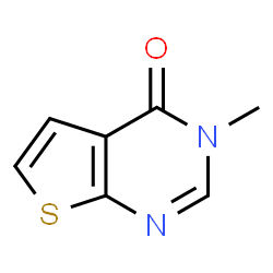 3-Methylthieno[2,3-d]pyrimidin-4(3H)-one结构式