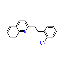 [2-(2-quinolin-2-ylethyl)phenyl]amine structure