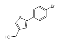 (5-(4-bromophenyl)thiophen-3-yl)methanol结构式