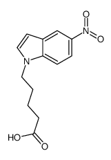 5-(5-nitroindol-1-yl)pentanoic acid Structure