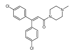 1-[3,3-Bis(4-chlorophenyl)acryloyl]-4-methylpiperazine structure