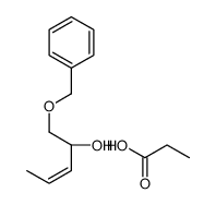 (2R)-1-phenylmethoxypent-3-en-2-ol,propanoic acid结构式