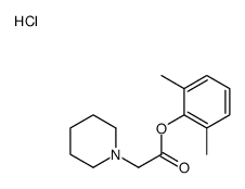 (2,6-dimethylphenyl) 2-piperidin-1-ylacetate,hydrochloride Structure