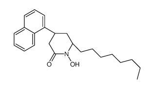 (4R,6S)-1-hydroxy-4-naphthalen-1-yl-6-octylpiperidin-2-one结构式