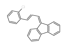 9-[3-(2-chlorophenyl)prop-2-enylidene]fluorene结构式