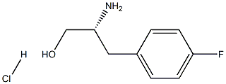 (R)-2-氨基-3-(4-氟苯基)丙-1-醇盐酸盐结构式