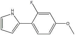 2-(2-fluoro-4-methoxyphenyl)-1H-pyrrole结构式