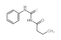 N-(phenylthiocarbamoyl)butanamide结构式