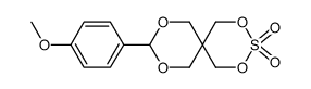 9-(4-Methoxy-phenyl)-2,4,8,10-tetraoxa-3-thia-spiro[5.5]undecane 3,3-dioxide Structure