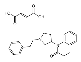 (E)-but-2-enedioic acid,N-phenyl-N-[1-(2-phenylethyl)pyrrolidin-3-yl]propanamide Structure