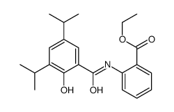 ethyl 2-[[2-hydroxy-3,5-bis(1-methylethyl)benzoyl]amino]benzoate Structure