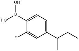 2-Fluoro-4-(sec-butyl)phenylboronic acid结构式