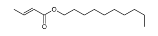 2-Butenoic acid, decyl ester, (2E)- Structure