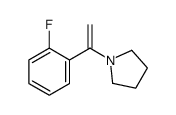 1-[1-(2-fluorophenyl)ethenyl]pyrrolidine结构式