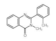 4(3H)-Quinazolinone,3-methyl-2-(2-methylphenyl)- Structure