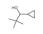 1-cyclopropyl-2,2-dimethylpropan-1-ol结构式