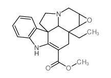 Aspidospermidine-3-carboxylicacid, 2,3-didehydro-6,7-epoxy-, methyl ester, (5a,6b,7b,12R,19a)- structure