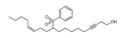 (Z)-10-(phenylsulfonyl)octadec-13-en-3-yn-1-ol Structure