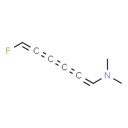 1,2,3,4,5-Hexapentaen-1-amine,6-fluoro-N,N-dimethyl-,(1E)-(9CI) Structure