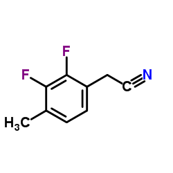 2,3-DIFLUORO-4-METHYLPHENYLACETONITRILE结构式