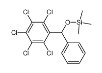 trimethyl((perchlorophenyl)(phenyl)methoxy)silane Structure