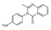 3-(4-氨基苯基)-2-甲基-3H-喹唑啉-4-酮结构式