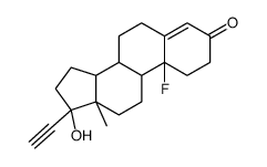 10-fluoroethindrone structure