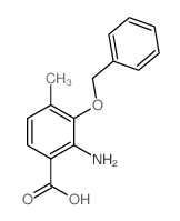 Benzoic acid,2-amino-4-methyl-3-(phenylmethoxy)- Structure