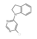 1-(6-Chloro-4-pyrimidinyl)indoline Structure