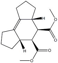 1,2,3,3aα,4β,5β,5aα,6,7,8-Decahydro-as-indacene-4,5-dicarboxylic acid dimethyl ester structure