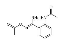 N-acetoxy-2-acetylamino-benzamidine结构式