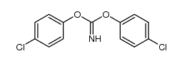 carbonimidic acid bis(4-chlorophenyl) ester Structure