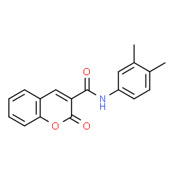 N-(3,4-dimethylphenyl)-2-oxo-2H-chromene-3-carboxamide structure
