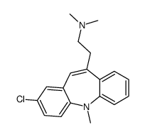 2-Chloro-10-[2-(dimethylamino)ethyl]-5-methyl-5H-dibenz[b,f]azepine Structure