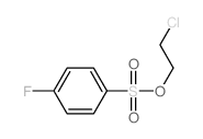 Benzenesulfonic acid,4-fluoro-, 2-chloroethyl ester结构式