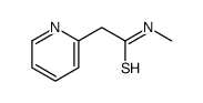 N-methyl-2-pyridin-2-ylethanethioamide结构式