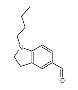 1-butyl-2,3-dihydroindole-5-carbaldehyde Structure