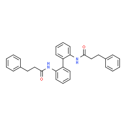 N,N'-2,2'-Biphenyldiylbis(3-phenylpropanamide)结构式