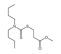 methyl 3-[[(dibutylamino)thioxomethyl]thio]propanoate Structure