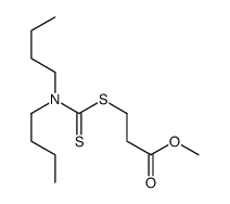 methyl 3-[[(dibutylamino)thioxomethyl]thio]propanoate结构式