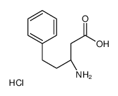 (S)-3-氨基-5-苯基戊酸盐酸结构式
