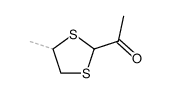Ethanone, 1-(4-methyl-1,3-dithiolan-2-yl)- (9CI) Structure