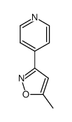 Pyridine, 4-(5-methyl-3-isoxazolyl)- (8CI,9CI)结构式