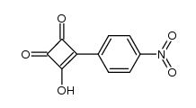 1-(p-nitrophenyl)-2-hydroxycyclobutene-3,4-dione结构式