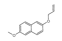 6-methoxy-2-(2-propenyloxy)naphthalene Structure