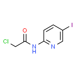 2-Chloro-N-(5-iodo-2-pyridinyl)acetamide结构式
